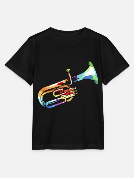 Strahlendes Althorn Blaskapelle - Stanley/Stella Kinder T-Shirt MINI CREATOR - Schwarz