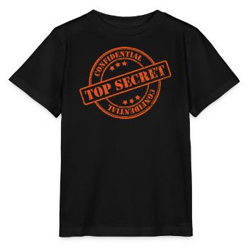 Top secret - Stanley/Stella MINI CREATOR Kids’ T-Shirt - black - Front - Mikhail (115cm)