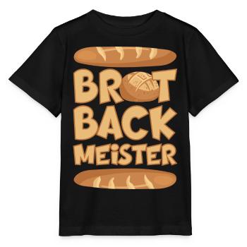 BROT BACKMEISTER BROT BACKEN - Stanley/Stella Kinder T-Shirt MINI CREATOR  - Schwarz - Vorne - Mikhail (115cm)