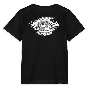 Tractor Pulling Logo - Stanley/Stella MINI CREATOR Kids’ T-Shirt - black - Front - Mikhail (115cm)