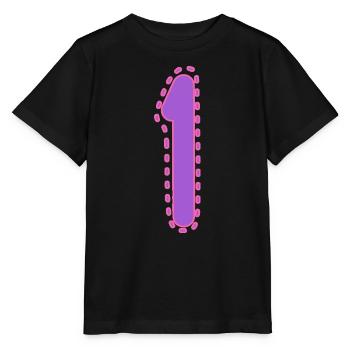 1. 1 YEAR. 1st ANNIVERSARY. 1 YEAR BIRTHDAY - Stanley/Stella MINI CREATOR Kids’ T-Shirt - black - Front - Mikhail (115cm)