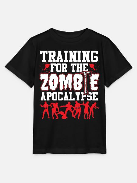 Training für Zombie Apocalypse - Stanley/Stella Kinder T-Shirt MINI CREATOR  - Schwarz