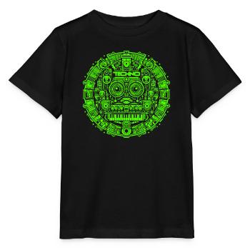 Techno Music Logo - Stanley/Stella MINI CREATOR Kids’ T-Shirt - black - Front - Mikhail (115cm)