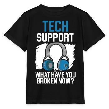 Wenn alles andere fehlschlägt Reboot Tech Support - Stanley/Stella Kinder T-Shirt MINI CREATOR  - Schwarz - Vorne - Mikhail (115cm)