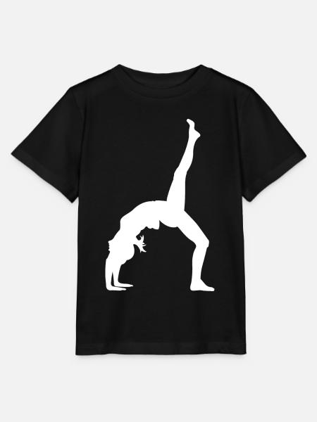 Gymnastik Tänzerin - Stanley/Stella Kinder T-Shirt MINI CREATOR  - Schwarz