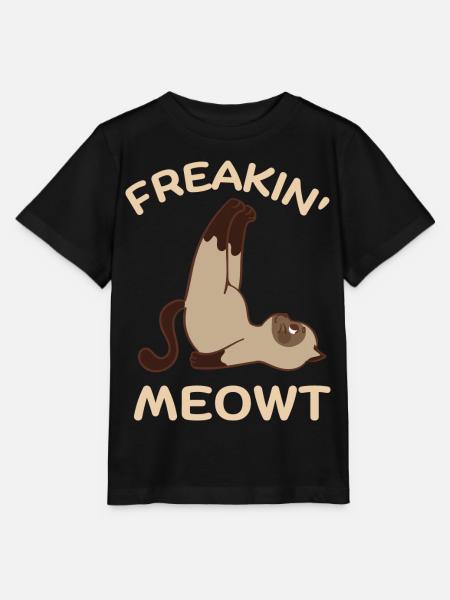 Freakin Meowt - Stanley/Stella Kinder T-Shirt MINI CREATOR  - Schwarz