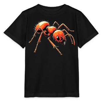 Ant Forest Ant Fire Ant Insect Cute Ants - Stanley/Stella MINI CREATOR Kids’ T-Shirt - black - Front - Mikhail (115cm)