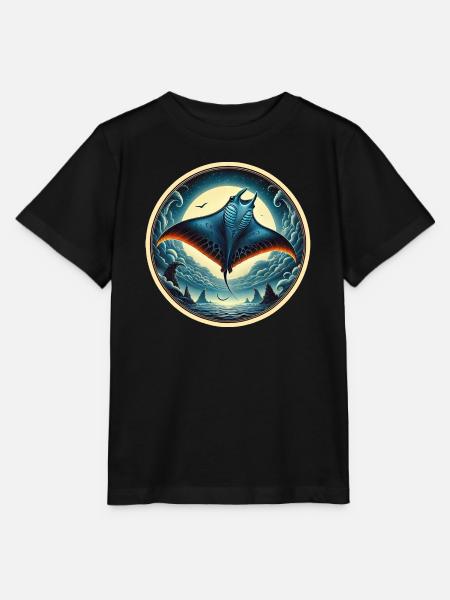 Rochen Fisch - Stanley/Stella Kinder T-Shirt MINI CREATOR - Schwarz