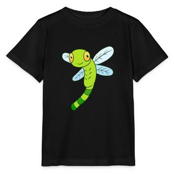 Libelle - Stanley/Stella Kinder T-Shirt MINI CREATOR  - Schwarz - Vorne - Mikhail (115cm)