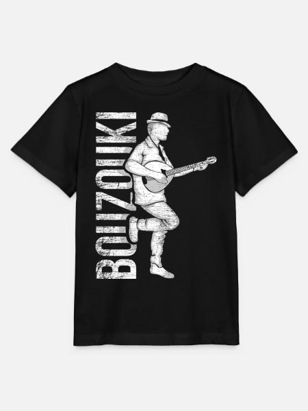 Leidenschaftlicher Bouzouki Virtuose - Stanley/Stella Kinder T-Shirt MINI CREATOR  - Schwarz