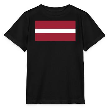 Lettland - Stanley/Stella Kinder T-Shirt MINI CREATOR  - Schwarz - Vorne - Mikhail (115cm)