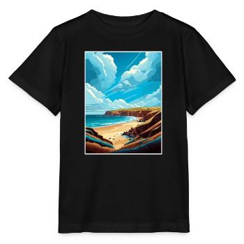 Point Reyes National Seashore California Souvenir - Stanley/Stella Kinder T-Shirt MINI CREATOR  - Schwarz - Vorne - Mikhail (115cm)