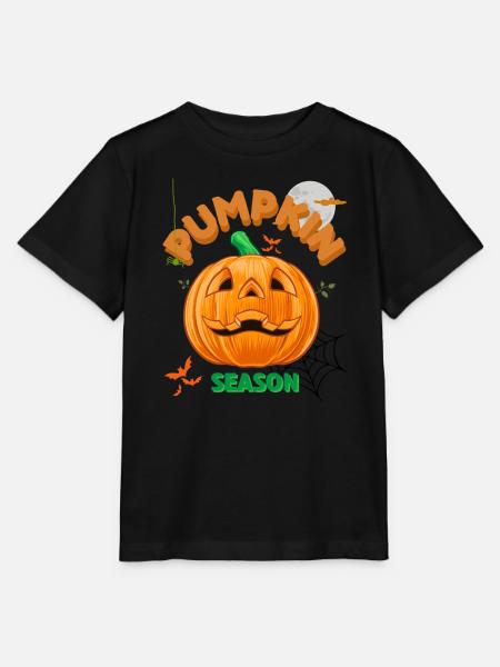 Kürbis-Halloween-Saison - Stanley/Stella Kinder T-Shirt MINI CREATOR - Schwarz