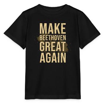 Beethoven - Stanley/Stella MINI CREATOR Kids’ T-Shirt - black - Front - Mikhail (115cm)