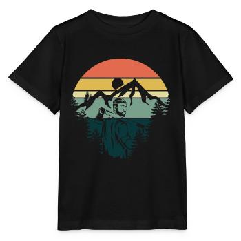 Wood Worker - Stanley/Stella Kinder T-Shirt MINI CREATOR  - Schwarz - Vorne - Mikhail (115cm)