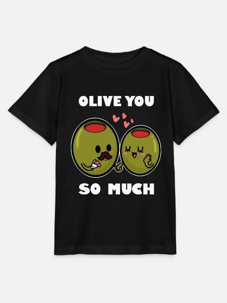 Leidenschaftlicher Oliven Genießer - Stanley/Stella Kinder T-Shirt MINI CREATOR - Schwarz