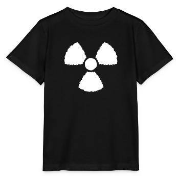 Nuklear Symbol Zeichen - Stanley/Stella Kinder T-Shirt MINI CREATOR  - Schwarz - Vorne - Mikhail (115cm)