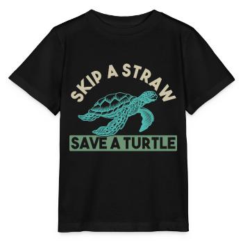 Meer Plastik Plastikverschmutzung - Stanley/Stella Kinder T-Shirt MINI CREATOR  - Schwarz - Vorne - Mikhail (115cm)