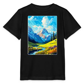 Berge Polen Vintage Reise Poster WPA - Stanley/Stella Kinder T-Shirt MINI CREATOR  - Schwarz - Vorne - Mikhail (115cm)
