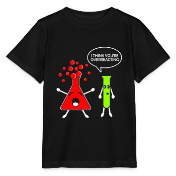 Chemische Reaktion Lustig Chemiker Chemiestudent - Stanley/Stella Kinder T-Shirt MINI CREATOR  - Schwarz - Vorne - Mikhail (115cm)