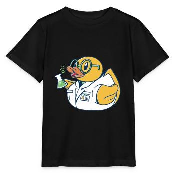 Badeente Wissenschaftler - Stanley/Stella Kinder T-Shirt MINI CREATOR  - Schwarz - Vorne - Mikhail (115cm)