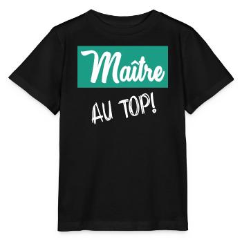 MEISTER. MEISTER - Stanley/Stella Kinder T-Shirt MINI CREATOR  - Schwarz - Vorne - Mikhail (115cm)