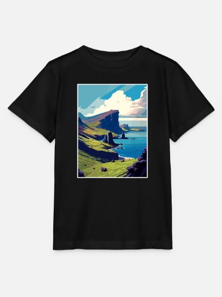 Isle Of Skye Schottland Vintage Reiseposter WPA - Stanley/Stella Kinder T-Shirt MINI CREATOR  - Schwarz