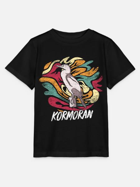 Geschickter Kormoran Fischjäger - Stanley/Stella Kinder T-Shirt MINI CREATOR - Schwarz