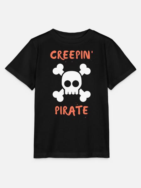 Creepin Pirate - Stanley/Stella Kinder T-Shirt MINI CREATOR - Schwarz
