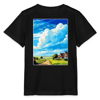 New Romney England Uk Vintage Travel Poster WPA - Stanley/Stella MINI CREATOR Kids’ T-Shirt - black - Front - Mikhail (115cm)