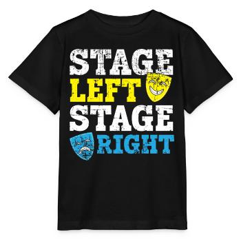 Bühne links Bühne rechts Theater Schauspieler Broa - Stanley/Stella Kinder T-Shirt MINI CREATOR  - Schwarz - Vorne - Mikhail (115cm)