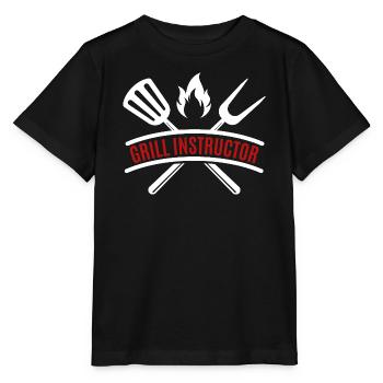 grill instructor - Stanley/Stella Kinder T-Shirt MINI CREATOR  - Schwarz - Vorne - Mikhail (115cm)