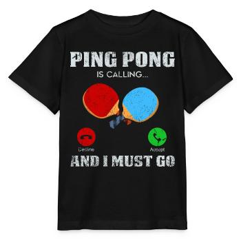 Ping Pong Call: Get Started Now - Stanley/Stella MINI CREATOR Kids’ T-Shirt - black - Front - Mikhail (115cm)