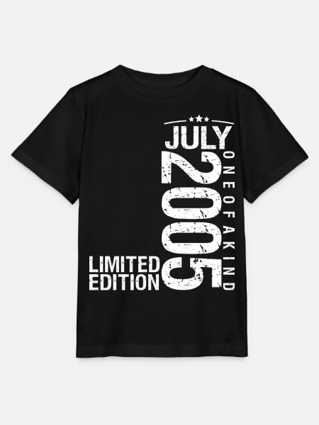 Juli 2005 Juli Jubiläum Juli 2005 - Stanley/Stella Kinder T-Shirt MINI CREATOR - Schwarz