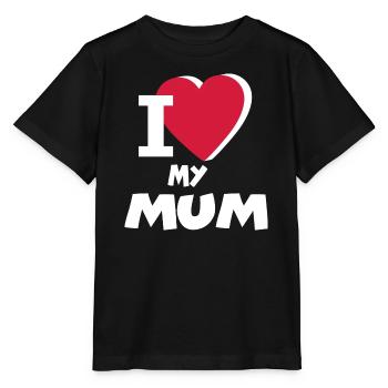 Baby Kids Love My Love Mum Mom - Stanley/Stella MINI CREATOR Kids’ T-Shirt - black - Front - Mikhail (115cm)
