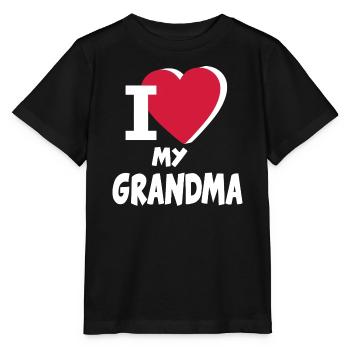Baby Kids Love My Love Grandma Grandma - Stanley/Stella MINI CREATOR Kids’ T-Shirt - black - Front - Mikhail (115cm)