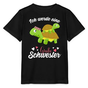 Großer Schwester Schildkröte 2021 - Stanley/Stella Kinder T-Shirt MINI CREATOR  - Schwarz - Vorne - Mikhail (115cm)