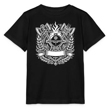 Grill BBQ Logo - Stanley/Stella MINI CREATOR Kids’ T-Shirt - black - Front - Mikhail (115cm)