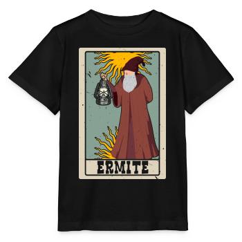 Ermite Tarotkarte Schamane Wahrsagerei - Stanley/Stella Kinder T-Shirt MINI CREATOR  - Schwarz - Vorne - Mikhail (115cm)