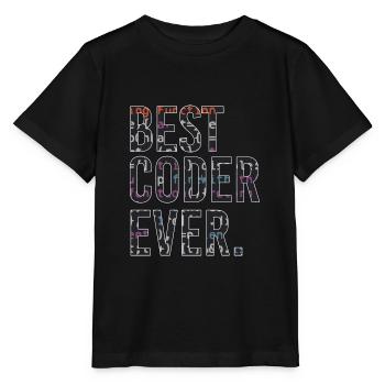 Bester Programmierer Coden Coder - Stanley/Stella Kinder T-Shirt MINI CREATOR  - Schwarz - Vorne - Mikhail (115cm)