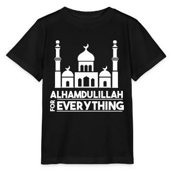 Alhamdullah Moschee Muslim Koran Religion Islam - Stanley/Stella Kinder T-Shirt MINI CREATOR  - Schwarz - Vorne - Mikhail (115cm)