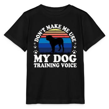 Alano Espanol Hundeliebhaber Silhouette Vintage Sonnenuntergang - Stanley/Stella Kinder T-Shirt MINI CREATOR  - Schwarz - Vorne - Mikhail (115cm)