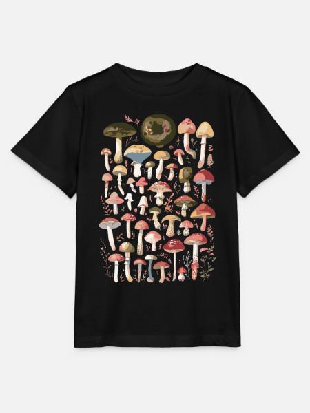 Pilze Waldpilze Pilzsammler - Stanley/Stella Kinder T-Shirt MINI CREATOR - Schwarz