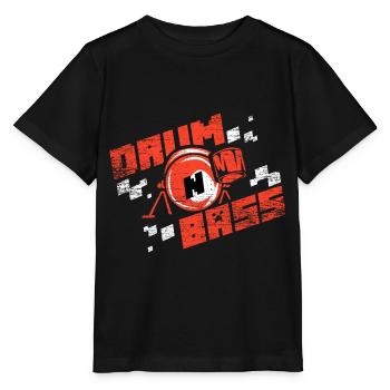 Energetischer Drum n Bass Beat - Stanley/Stella Kinder T-Shirt MINI CREATOR  - Schwarz - Vorne - Mikhail (115cm)
