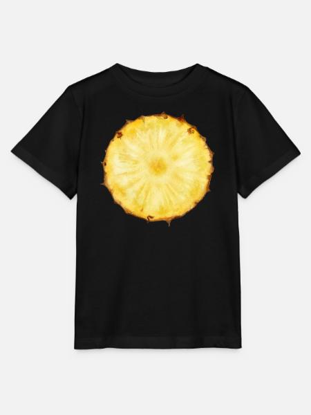 Ananas - Stanley/Stella Kinder T-Shirt MINI CREATOR - Schwarz