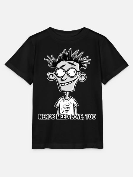 Nerds brauchen auch Liebe - Stanley/Stella Kinder T-Shirt MINI CREATOR - Schwarz
