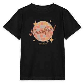 Frankfurt am Main Retro Vintage Design Diskokugel - Stanley/Stella Kinder T-Shirt MINI CREATOR  - Schwarz - Vorne - Mikhail (115cm)