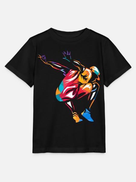 Wendiger Parkour Hindernisläufer - Stanley/Stella Kinder T-Shirt MINI CREATOR - Schwarz