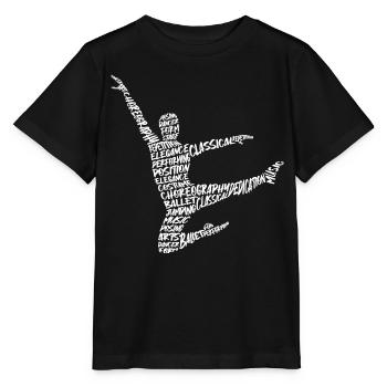 Balletttänzer Tänzer Typografie Jungen Ballett - Stanley/Stella Kinder T-Shirt MINI CREATOR  - Schwarz - Vorne - Mikhail (115cm)