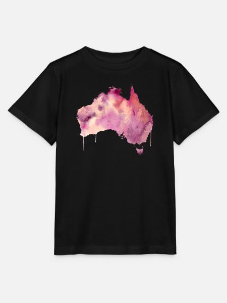 Australien Pink - Stanley/Stella Kinder T-Shirt MINI CREATOR  - Schwarz